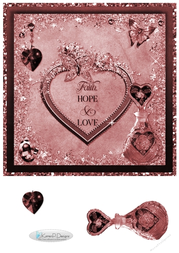 C202-Faith Hope Love 8inchTopper