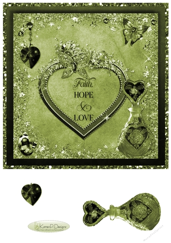 C204-Faith Hope Love 8inchTopper