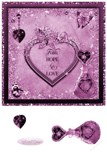 C210-Faith Hope Love 8inchTopper