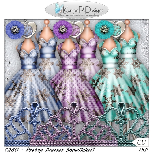 C260-PrettyDresses Snowflakes1
