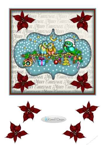 C266-ChristmasOwlsTopper