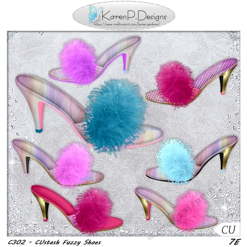C302-CUstash FuzzyShoes