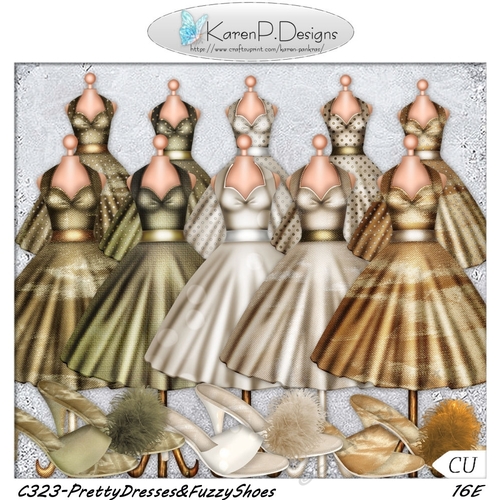 C323-PrettyDresses&FuzzyShoes