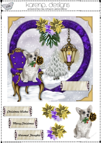 C795-CU-AS pet purple  xmas1