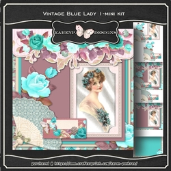 Vintage Blue Lady1