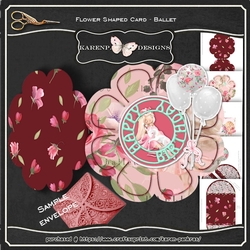 FlowerShapedCard-Ballet
