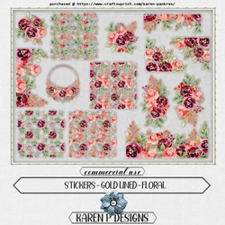 KPD202104c105-Stickers-GoldLined-Floral