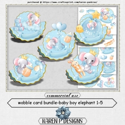 20212812-WobbleCardBundle BabyBoyElephant 1-5