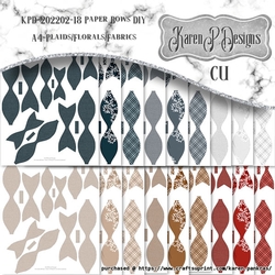 KPD-202202-18PaperBowsDIY-A4-PlaidsFloralsFabrics