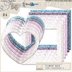 EP 08-Frames-Square & Heart glitters 01