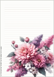 LGD25-CU Stationary - Birth Month Flowers 16