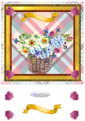 C154-8inchNdecoupageFloral