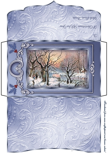 A Snowy Christmas Eve - Christmas Money Gift Envelope