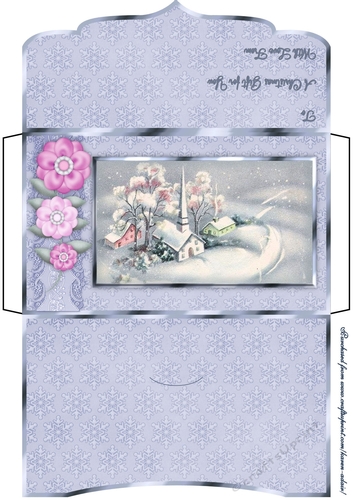 A Vintage Winters Eve - Christmas Money Gift Envelope