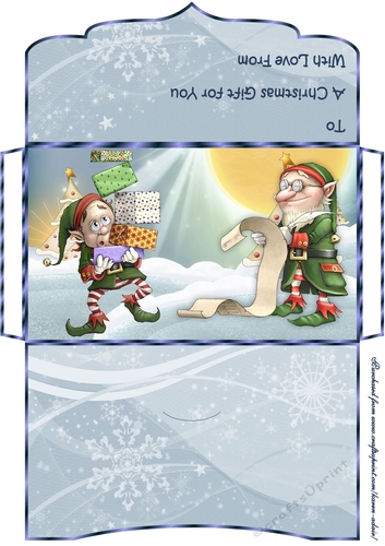 Santas Helpers - Christmas Money Gift Envelope