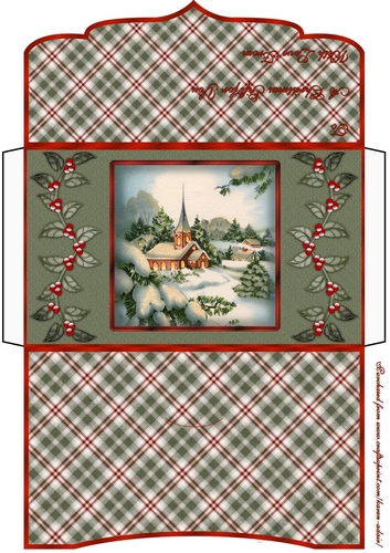 Whimsical Christmas Eve - Christmas Money Gift Envelope