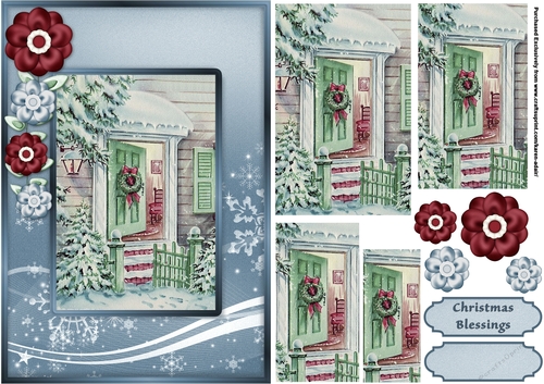 A Christmas Welcome Pyramid Card Front