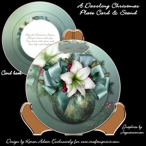 A Dazzling Christmas Plate Card Mini-Kit
