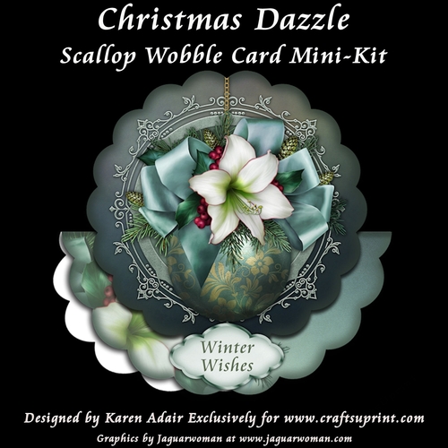 Christmas Dazzle Scallop Wobble Card Mini-Kit