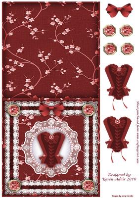 Corset, Pearls, Ribbon 'n Lace 2