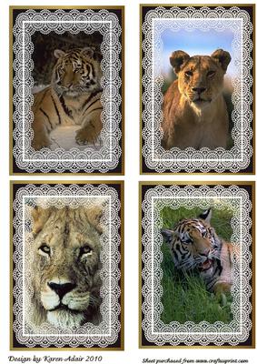 Big Cats 'n Lace Large Toppers