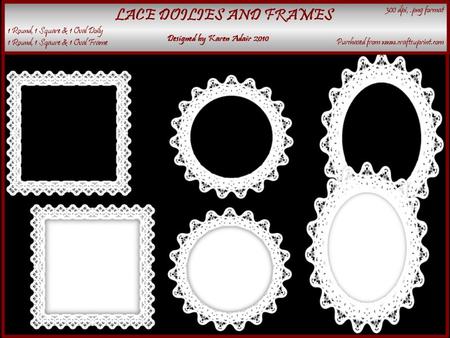 Lace Doilies and Frames Collection