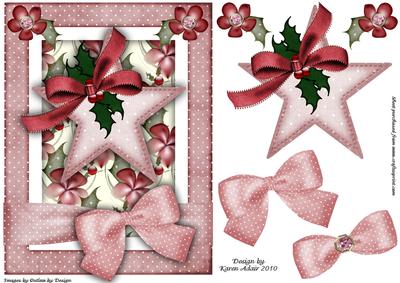 A Christmas Star 2 Step by Step Card Front