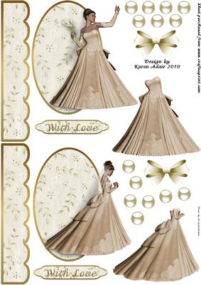 The Blushing Brides - A6 Card Topper & Decoupage