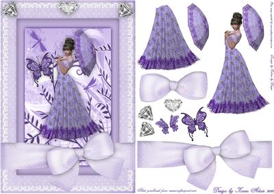 Lavender Lovely - A5 Step by Step Card Front