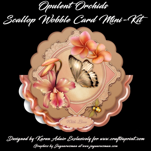 Opulent Orchids - Scallop Wobble Card Mini-kit