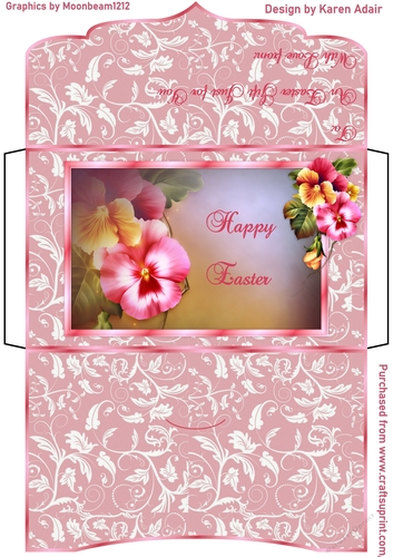 Easter Pansies Money/Gift Wallet