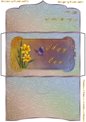 Easter Daffodils Money/Gift Wallet
