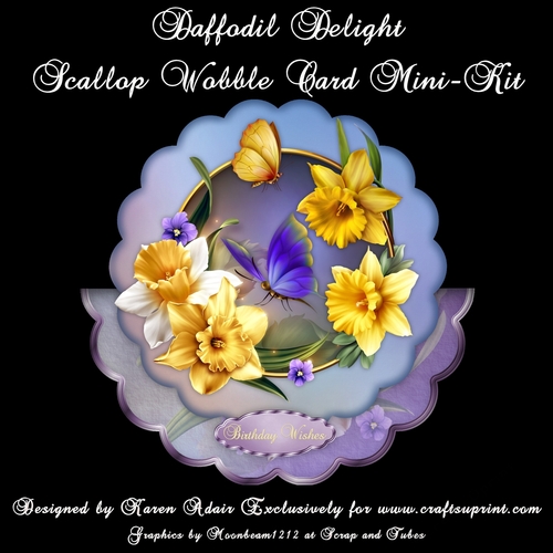 Daffodil Delight - Scallop Wobble Card Mini-Kit