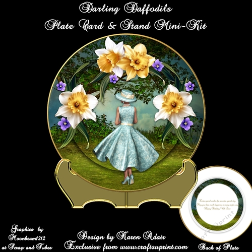 Darling Daffodils Plate Card Mini-Kit