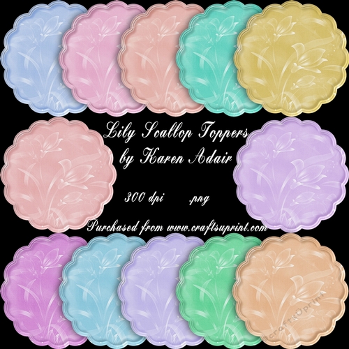 Lily Scallop Toppers