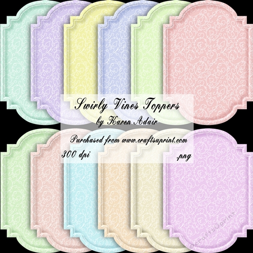 Swirly Vines Toppers