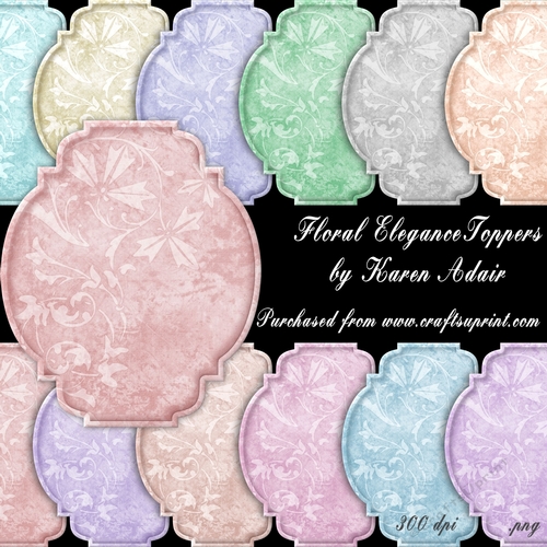 Floral Elegance Toppers