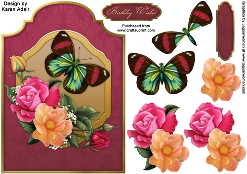 Rose Revival - Shaped Card Front with Step-by-Step