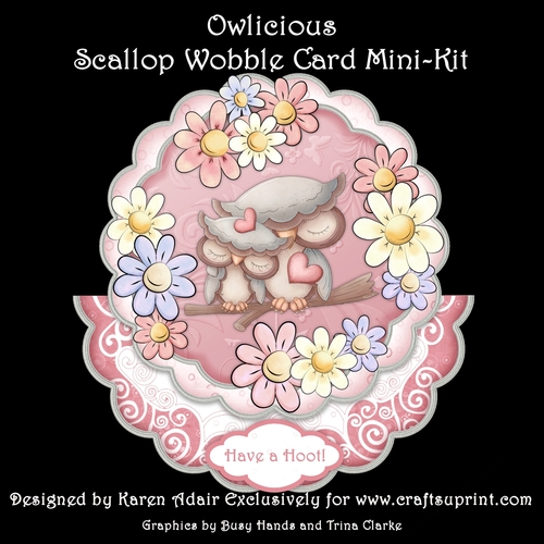 Owlicious - Scallop Wobble Card Mini-Kit