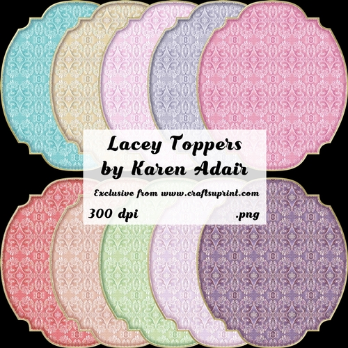 Lacey Scallop Edged Toppers