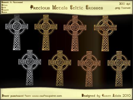 Precious Metals Celtic Crosses