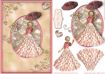 An English Rose A5 Step by Step Card Front