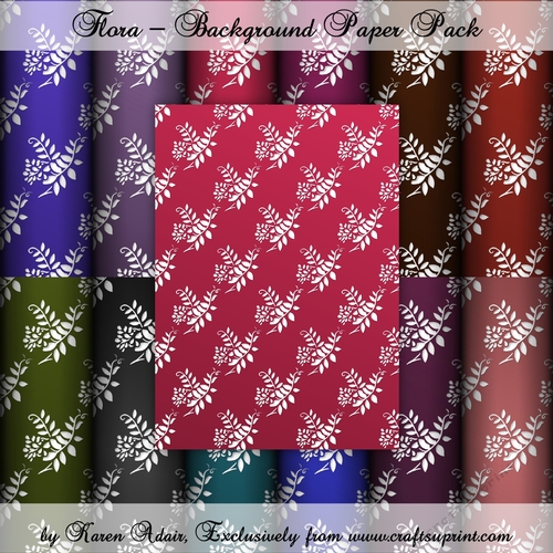 Flora - Background Paper Pack