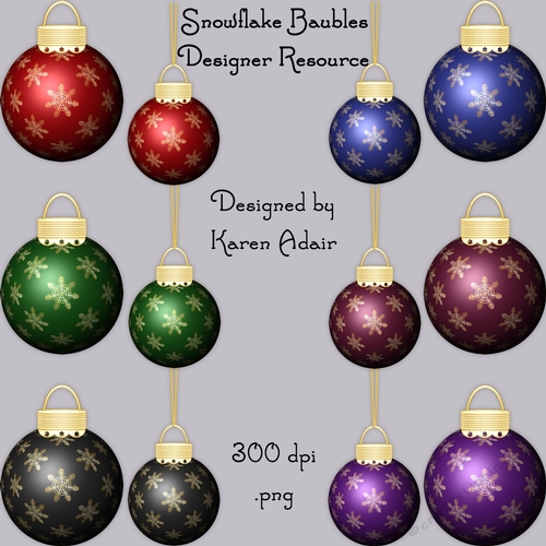 Snowflake Baubles