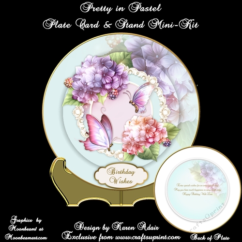 Pretty In Pastel - Plate Card Mini-Kit