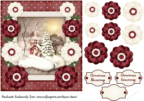 Christmas Cheer - Card Front with Step-by-Step