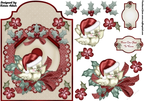 From Our Nest To Yours, Shaped Card Front with Step-by-Step