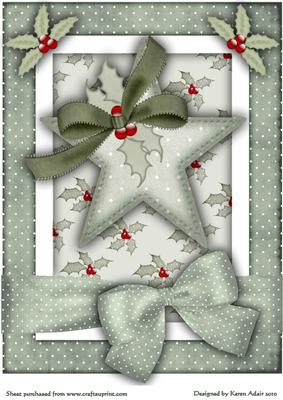 A Christmas Star A4 Card Front