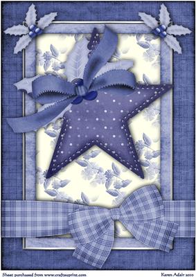 A Christmas Star 3 - A4 Card Front