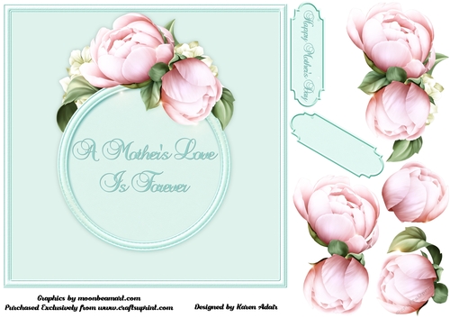 A Mothers Love - Card Front with Step-by-Step